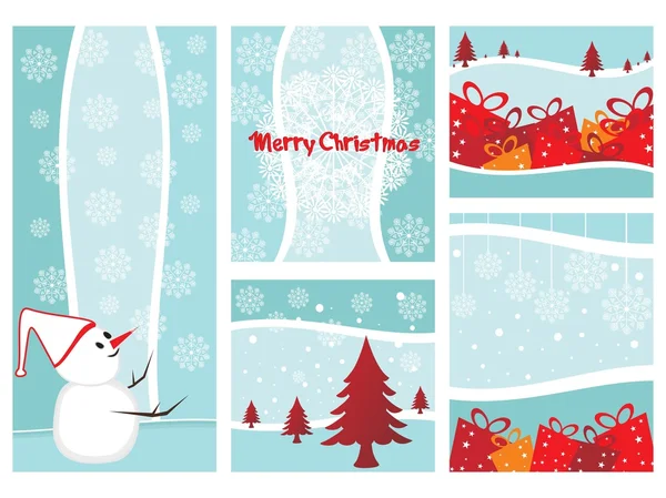 Merry Xmas And Happy New Year Collection — Stock Vector