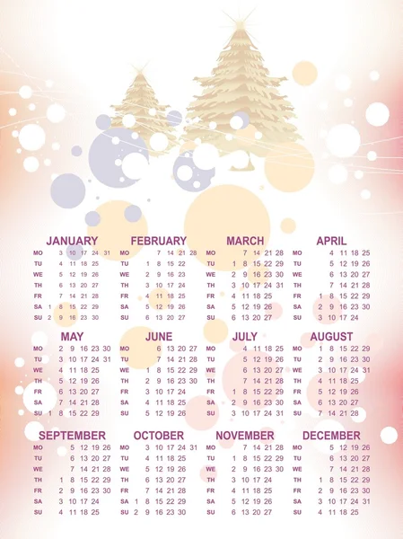 El calendario vectorial para un nuevo año 2011 — Archivo Imágenes Vectoriales