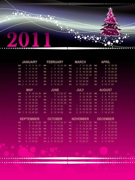 Calandre vectorielle pour la nouvelle année 2011 — Image vectorielle