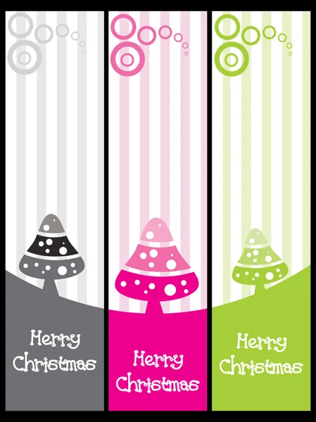 Set of banner for merry xmas — Stock Vector