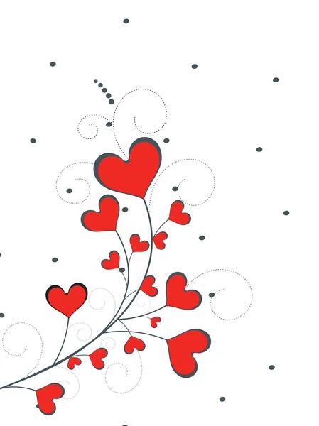 Illustration de fond romantique amour — Image vectorielle