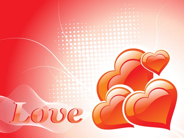 Illustration av romantisk kärlek bakgrund — Stock vektor