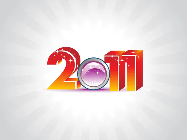 Feliz ano novo papel de parede para 2011 — Vetor de Stock