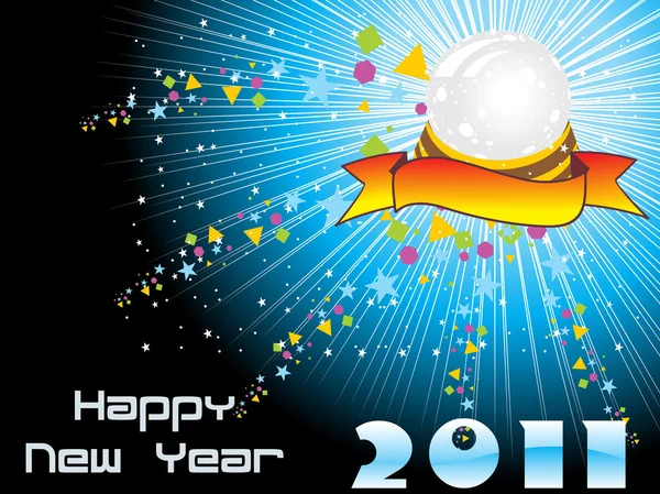 Ευτυχισμένο το νέο έτος ταπετσαρία για το 2011 — Διανυσματικό Αρχείο