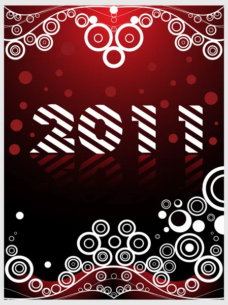 Happy new year wallpaper for 2011 — Stock Vector
