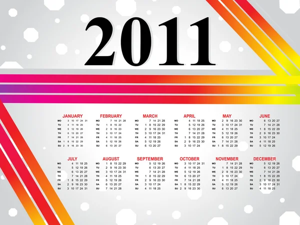 カレンダー 2011 — ストックベクタ