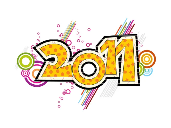 Εικόνα για το νέο έτος 2011 — Διανυσματικό Αρχείο