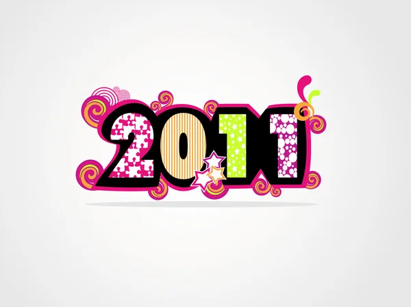 Ілюстрація на Новий рік 2011 — стоковий вектор