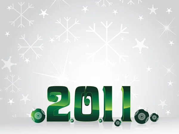 Illustrazione per il nuovo anno 2011 — Vettoriale Stock