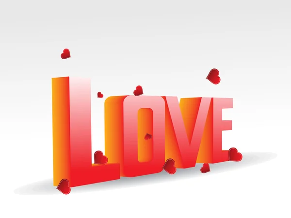 Illustration vectorielle pour l'amour — Image vectorielle