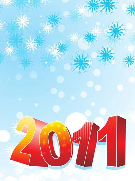 Ábra az új év 2011 — Stock Vector