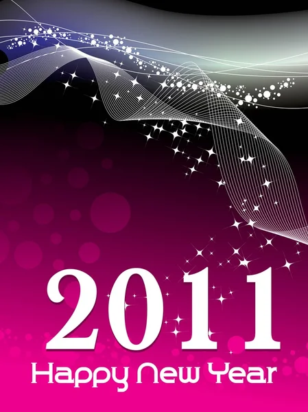 Ilustracja na nowy rok 2011 — Wektor stockowy
