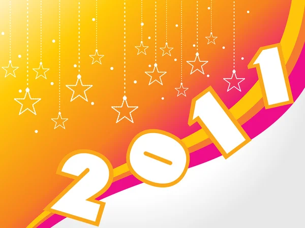 Ilustracja nowy rok 2011 — Wektor stockowy