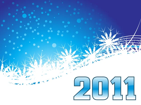 Nieuwe jaar 2011 illustratie — Stockvector