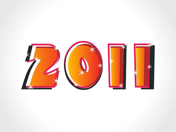 Ilustração de Ano Novo 2011 —  Vetores de Stock