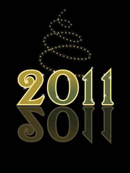Ilustración para el nuevo año 2011 — Archivo Imágenes Vectoriales