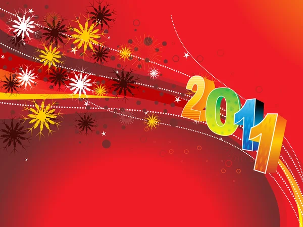 Εικόνα για το νέο έτος 2011 — Διανυσματικό Αρχείο