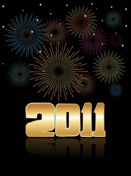 Gösterim amacıyla yeni yıl 2011 — Stok Vektör