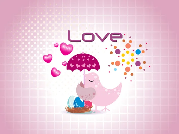 Illustration vectorielle de fond d'amour — Image vectorielle