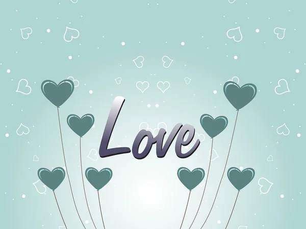 Vektor illustration av kärlek bakgrund — Stock vektor