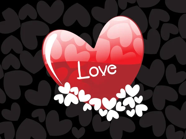 Illustration vectorielle de fond d'amour — Image vectorielle