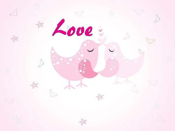 Vector illustration of love background — Stock Vector