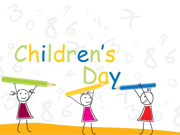 Contexte pour la journée des enfants — Image vectorielle