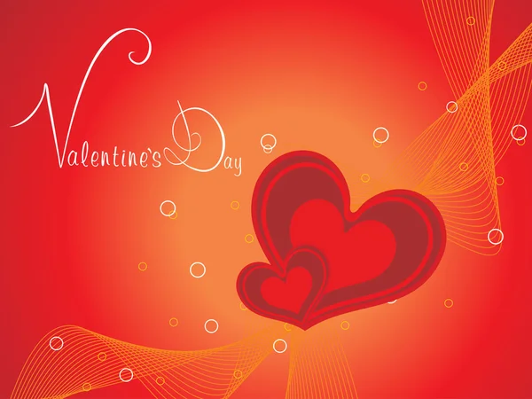 Romantisch Valentijn dag illustratie — Stockvector