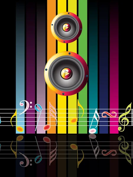 Fond musical vectoriel — Image vectorielle