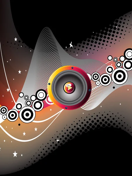 Design Abstrait Fond Musical Avec Instrument Musique — Image vectorielle