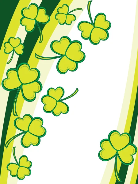 矢量插图的美丽绿色圣帕特里克日背景 — 图库矢量图片