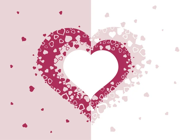 Romantisk Alla hjärtans dag illustration — Stock vektor
