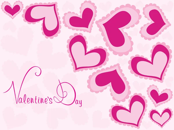 Romantisch Valentijn dag illustratie — Stockvector