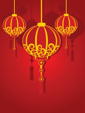 Beautiful design illustration for chinese new year celebration clipart