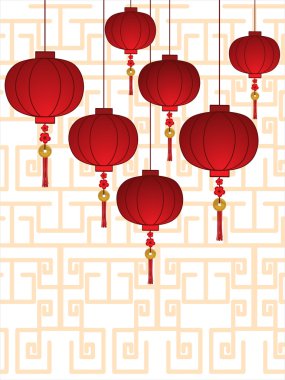 Beautiful design illustration for chinese new year celebration clipart