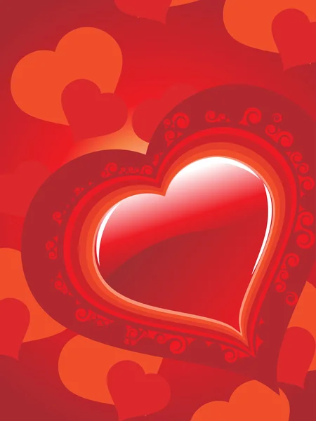 Romantique Fond Saint Valentin Illustration Vectorielle — Image vectorielle