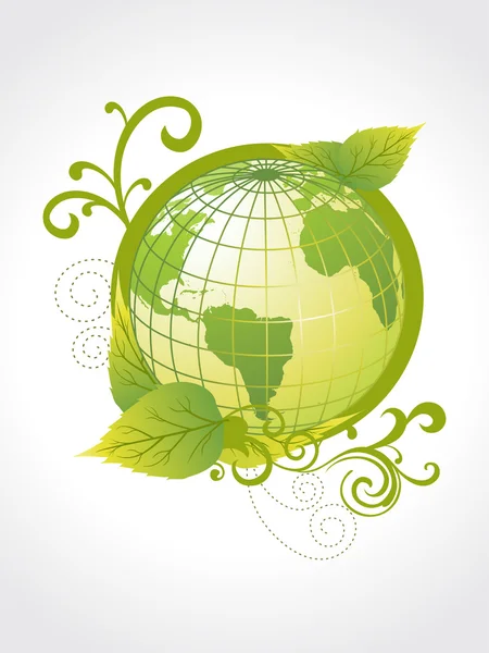 Konzept der grünen Erde — Stockvektor