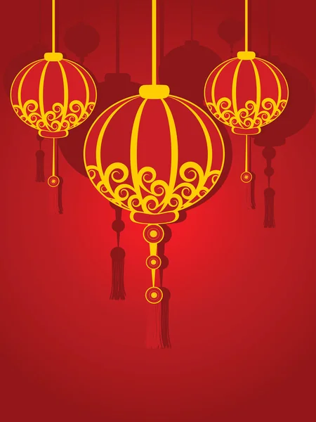 Beautiful Design Illustration Chinese New Year Celebration — Stock Vector