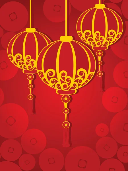 Ilustración para el nuevo año chino — Vector de stock