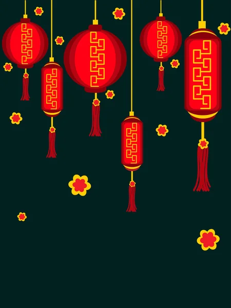 Illustration pour le nouvel an chinois — Image vectorielle