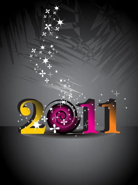 Piękne Wektorowej Rok 2011 — Wektor stockowy