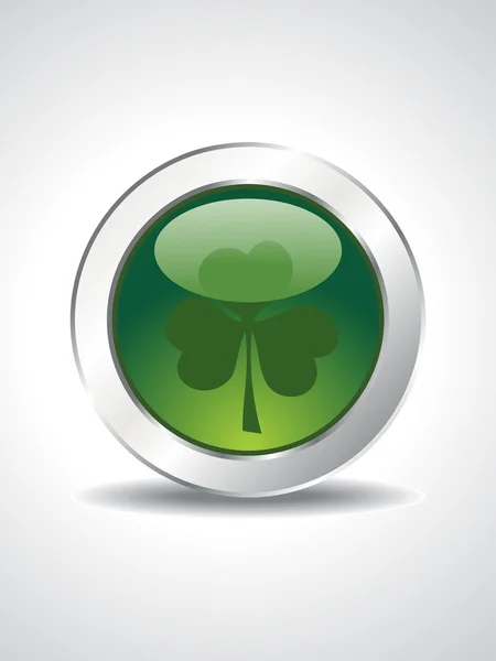 Abstract Grey Backgorund Isolated Patrick Day Icon — Stock Vector