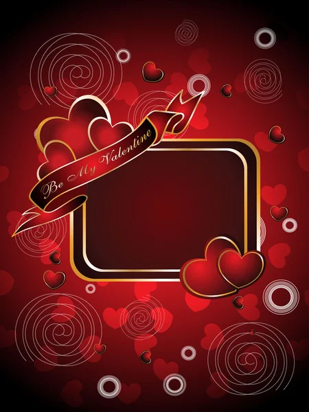 Abstrakter Romantischer Hintergrund Für Den Valentinstag — Stockvektor