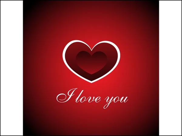 День Святого Валентина Фон Романтичним Великим Серцем — стоковий вектор
