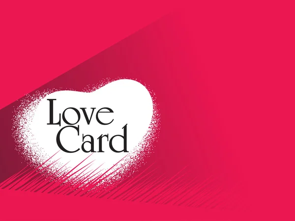 Abstrato Romântico Cartão Amor Ilustração Vetorial — Vetor de Stock