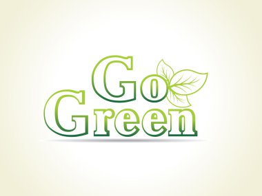 background for go green, vector illustration clipart