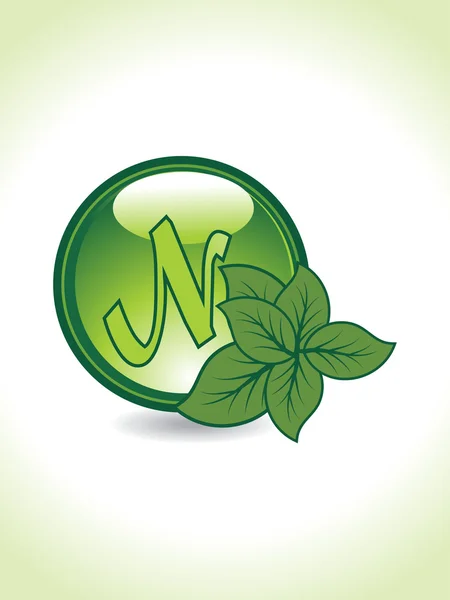 Hintergrund Mit Isoliertem Symbol Für Green — Stockvektor