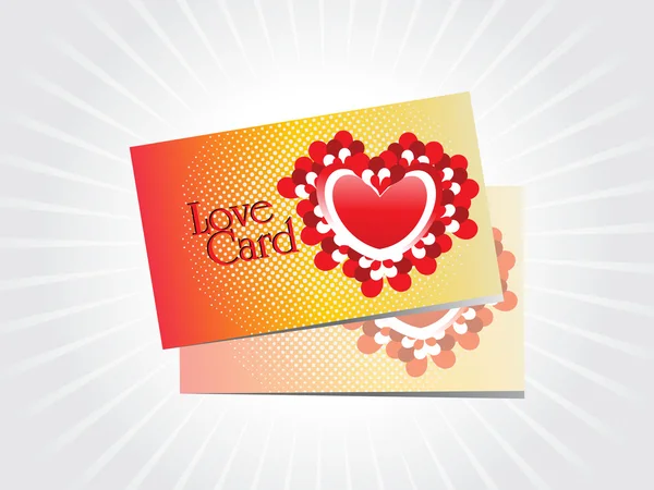 ロマンチックな愛のカードのセットの抽象的な灰色の背景 — ストックベクタ