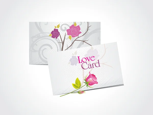 Fundo com cartões de amor românticos — Vetor de Stock