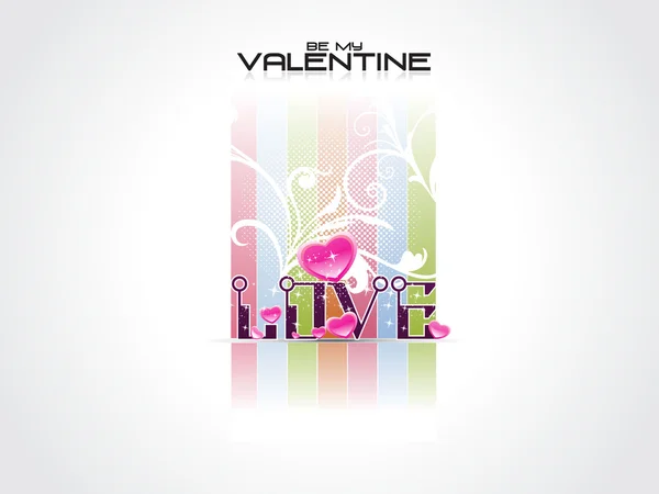 Creatief ontwerp illustratie voor dag van de Valentijnskaart — Stockvector